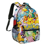 Detecta Pokémon Pet Elf Pikachu Pikachu Caricatura Primaria Mochilas Escolares Mochilas De Viaje Impresión De Doble Cara