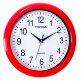 Reloj De Pared Tressa Rp101 Caja Plástico Diámetro 28cm