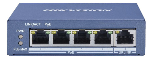 Switch Gigabite 4 Puertos Poe + 1 Puerto 10/100/1000 Mbps