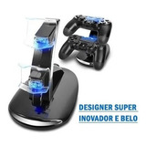 Suporte Carregador Ultra Rapido Ps4 Slim E Pro+ Duplo + Cabo