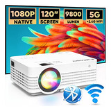 Proyector Bluetooth Wifi Nativo De 1080p Y 5g, Faltopu 9800