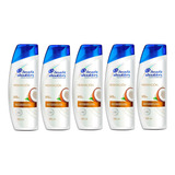 5 Shampoo Head & Shoulders Hidratación Aceite De Coco 180ml