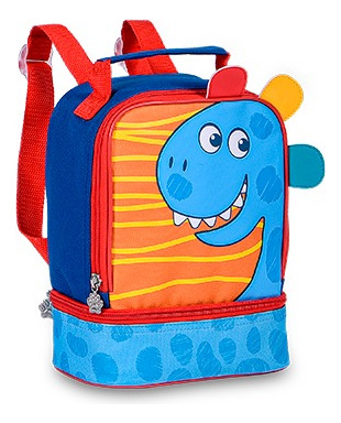 Mochila E Lancheira Infantil Dinossauro Escolar Menino Clio