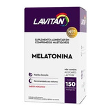 Suplemento Alimentar Lavitan Melatonina Morango C/ 150 Compr