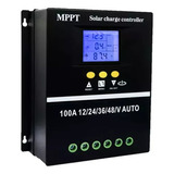 Controlador De Carga Solar 100a Mppt, Regulador, Tecido De 2