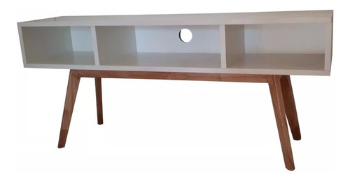 Mesa Tv Revistera Base Madera Paraiso