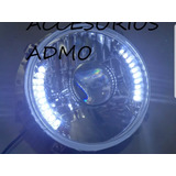 Faros Delanteros Para Vocho Lupa Led Con Focos H4 De Led