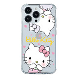 Case Funda Protector Hello Kitty Transparente Para iPhone