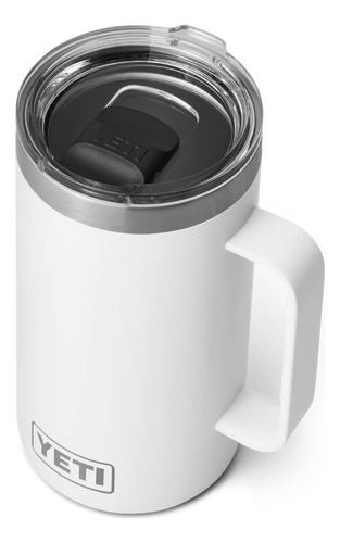 Yeti Rambler Taza De 24 Onzas Acero Inoxidable Color Blanco