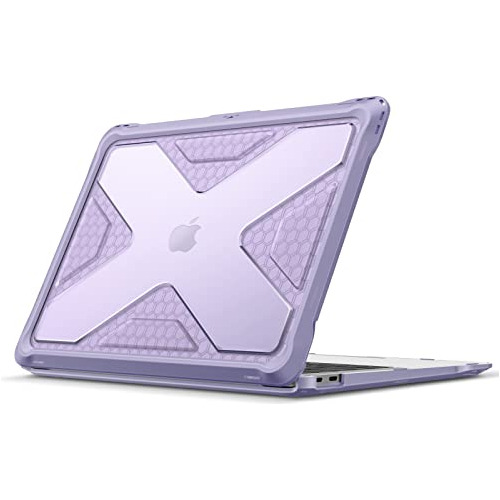 Funda Resistente Para Macbook Air 13 A2337 (m1) / A2179 Lila