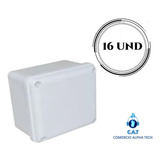 Caja De Paso Plástica 10x10 Blanca 16 Uds