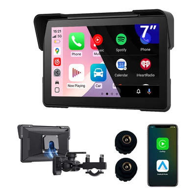 Estereo Carplaymoto Android Auto Portátil Pantalla Bluetooth