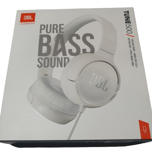 Audífonos Jbl Harman Pure Bass Sound Tune500 Blanco 