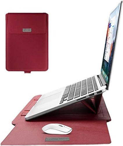 Funda Universal Soporte Y Pad Mouse Laptop 13-14 PuLG. Rojo