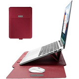 Funda Universal Soporte Y Pad Mouse Laptop 13-14 PuLG. Rojo