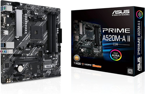 Tarjeta Madre Asus Prime A520m-a Ii Csm Amd Am4 Ddr4 Atx