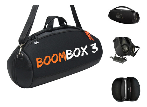  Estojo Case Compativel Com Jbl Boombox 3 Anti-impacto Top