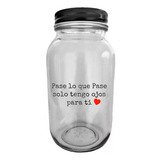 Alcancia Vidrio Con Tapa Personalizada Amor Parejas R4