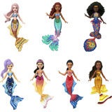 Colección De 7 Muñecas De Sirena Inspiradas En Ariel.