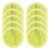 Rebanada De Limón Amarilla De Plástico Artificial, Fruta De