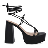 Sandalias Plataforma Negra  3630101