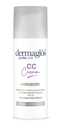 Crema Facial Dermaglos Ultra Age Fps30 Cream Cc Medio X50 Ml