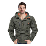 Chaqueta Militar Táctica Para Hombre Con Capucha