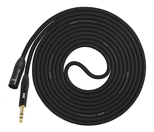 Lyxpro - 10 Pies - Xlr Macho A 1-4  Trs Star Quad Cable De M