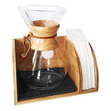 Hexnub - Caddy Para Cafeteras Chemex, Soporte De Bambú Que S