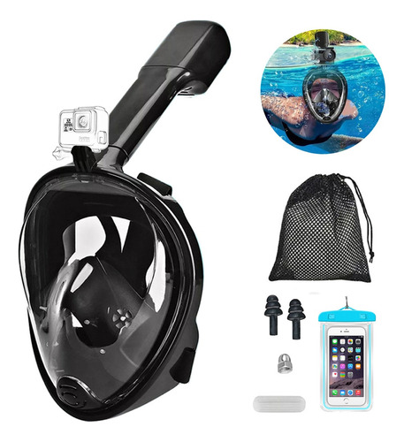 Máscara Snorkel 180 Grados De Vision Máscara De Buceo