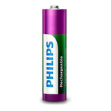 Philips Pila Recargable Ni-mh Ready Aa 1000mah  Blister 2 Pc
