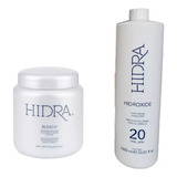 Kit Decolorante Hidra Color Bleach Y Peroxido 30vol De 1l 