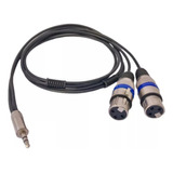 Cabo Xlr Splitter Y  1p2 Stereo X 2 Xlr Fêmea St  Com  30 Cm