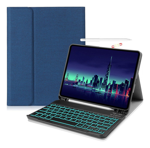 Funda Con Teclado Retroiluminado For iPad Mini 4/5 7.9 PuLG