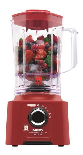 Liquidificador Arno Power Max 700w  Ln61 Vermelho - 127v