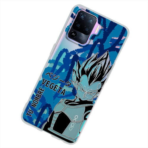 Funda Para Oppo Dragon Ball Z Vegeta Super Saiyan Tu Nombre