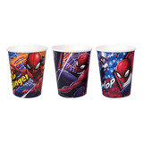 Vasos Spiderman 6 Unidades Original Argos Cumpleaños