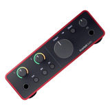 Placa De Audio 2 In 2 Out 4ra Gen Focusrite Scarlett Solo Cu