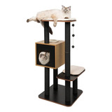  Catit Vesper High Base Negro Rascador Para Gatos