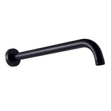 Brazo Para Ducha Negro Tubo Metalico 30cm