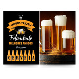 Quadros Decorativos Cozinha Drinks Bar Cerveja 60x40