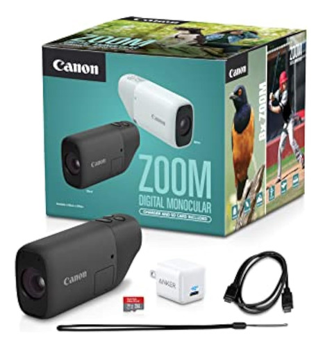 Kit De Monocular Digital Canon Zoom: Incluye Cargador Usb-c,