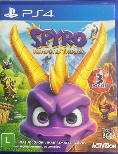 Jogo Spyro Reignited Trilogy Ps4  Físico Usado 