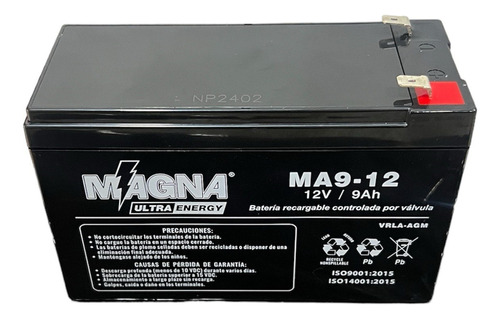 Bateria Agm 12v 9ah Magna / Ups O Respaldo Electronico Nueva