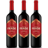 Kit Com 3 Vinho Do Frade Bordo Suave 750 Ml 