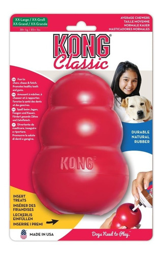 Juguete Kong Classic Para Mascotas Perros Talla Xxl 38+ Kg