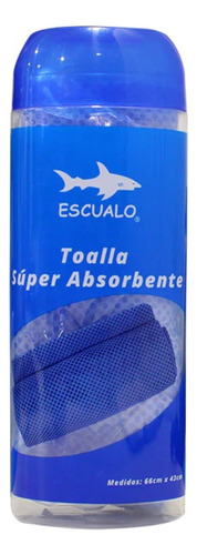 Toalla Deportiva Absorbente Plus 66 X 43 Cm Azul Escualo