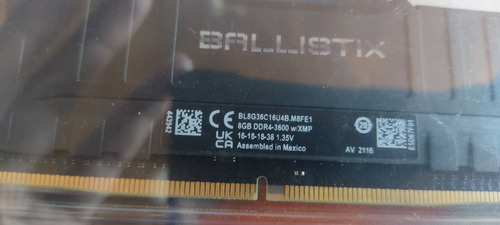 Memoria Crucial Ballistix 16 Gb (2x8 Gb) - Buen Estado 