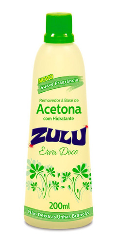 Zulu Erva Doce Removedor De Esmaltes 200ml