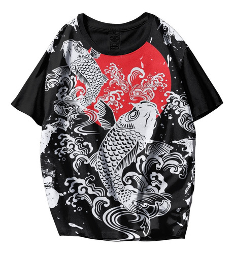 Camiseta Kimono Geisha Geixa Samurai Carpa